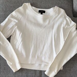 J.Crew White cotton crewneck Sweatshirt